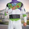 Men's Buzz Lightyear Adult Costume Toy Story Classic Jumpsuit with Hood for Halloween